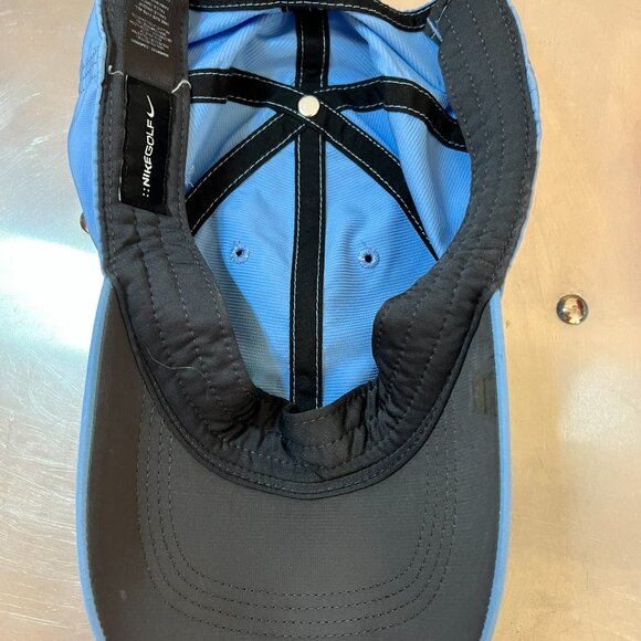 NIKE GOLF Blue Unisex Hat - Adjustable Strap back Cap - Preloved and Embroidered - Picture 4 of 6